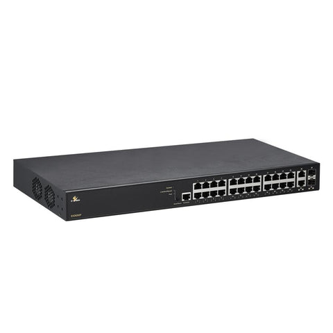 Managed 24-port Gigabit PoE +2-port 100/1000 SFP Combo Ethernet Switch